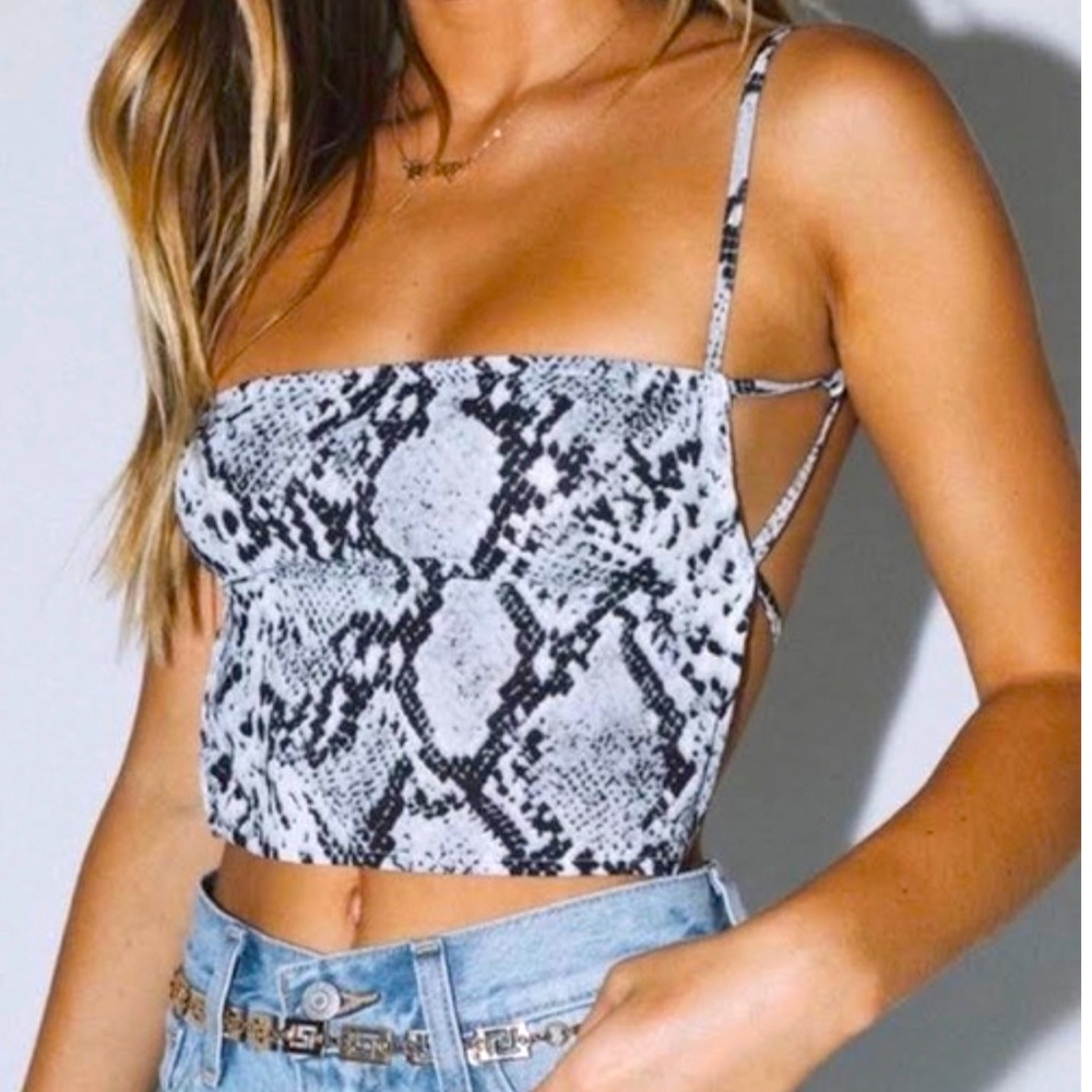 Princess Polly Snake Skin Jura Top